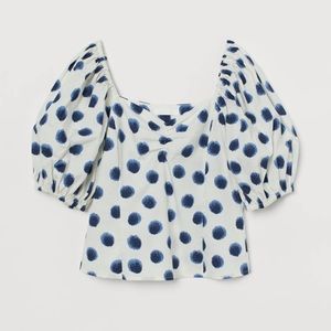 H&M Puff-sleeve blouse